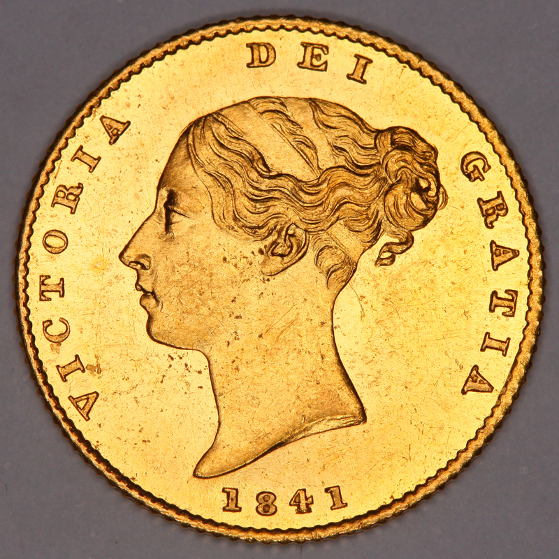 1841 VICTORIA GOLD HALF SOVEREIGN COIN Jon Blyth