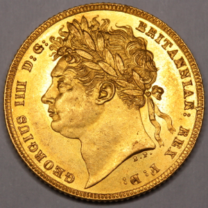 1821 George IV Sovereign Practically uncirculated grade