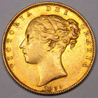 1839 QUEEN VICTORIA GOLD SOVEREIGN COIN