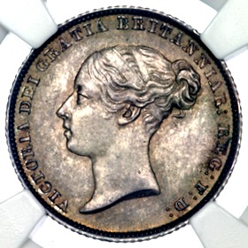 Rare 1850 Victoria Sixpence