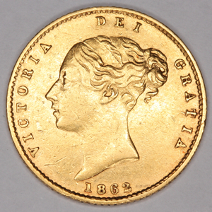 1862 Half Sovereign Extremely High Grade