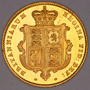 1841 Victoria Half Sovereign Uncirculated Grade
