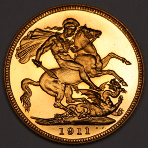 1911 George V Sovereign Proof FDC