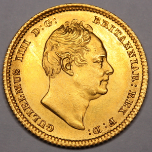 1835 William IV Half Sovereign Uncirculated Grade