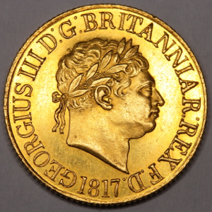 1817 George III Sovereign Practically Uncirculated Grade