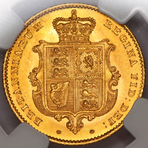 1838 Victoria Half Sovereign Choice uncirculated grade