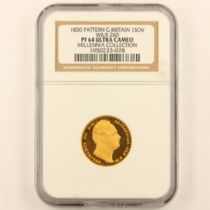 1830 William IV Proof Sovereign Uncirculated Grade. NGC Proof 64