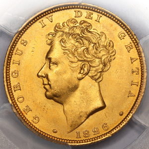 1826 George IV Sovereign Choice uncirculated Grade. PCGS - MS64