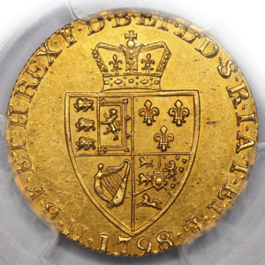 1798 George III Guinea Uncirculated Grade. PCGS - MS63