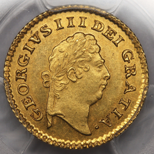 1800 George III Third Guinea Uncirculated Grade. PCGS - MS63