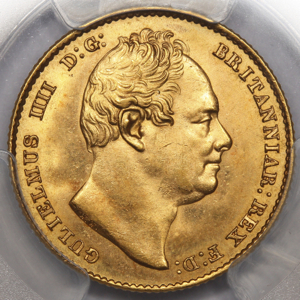 1832 William IV Sovereign Uncirculated Grade. PCGS - MS63