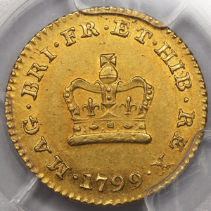 1799 George III Third Guinea PCGS - MS61