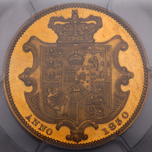 1830 William IV Proof Sovereign PCGS - Proof 62