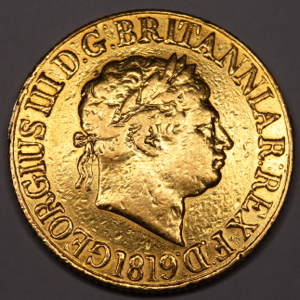 1819 George III Sovereign Previously mounted