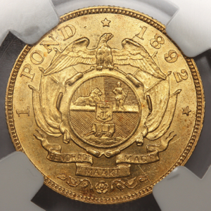 1892 Pond Practically uncirculated. PCGS - MS62
