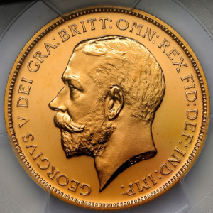 1911 George V Two Pounds PCGS - Proof 65