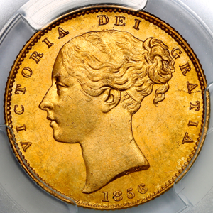1856 Victoria Sovereign Choice Uncirculated. PCGS - MS64