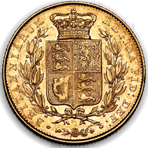 1838 Victoria Sovereign Good Fine Grade. PCGS - XF40
