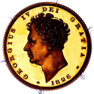 1826 George IV Proof Sovereign PCGS - PR63 DCAM