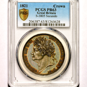 1821 George IV Proof Crown PCGS - PR63