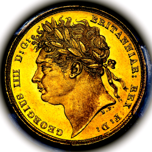 1821 George IV Sovereign Brilliant uncirculated. PCGS - MS65