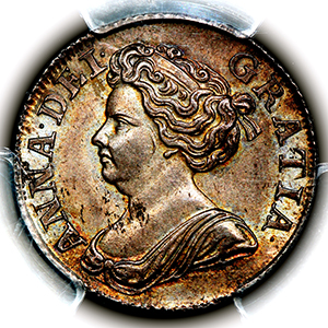 1711 Anne Shilling Uncirculated grade. PCGS - MS63