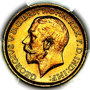 1913 George V Sovereign 