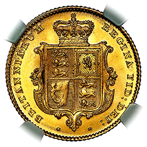 1846 Victoria Half Sovereign NGC - MS64