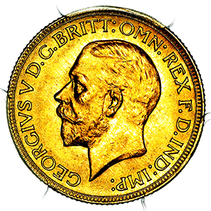 1929 George V Sovereign 