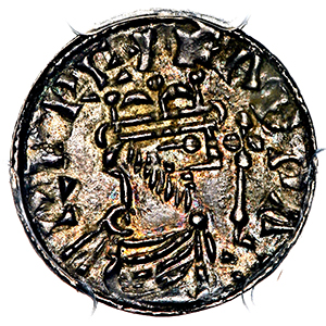 1042-1066 Edward The Confessor Penny Uncirculated grade. PCGS - Mint State 63