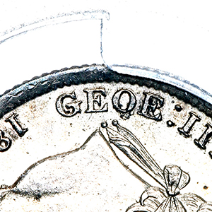 1817 George III Shilling Uncirculated. PCGS - MS63