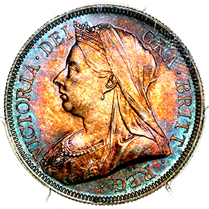 1893 Victoria Old Head Halfcrown Practically FDC. PCGS - MS66