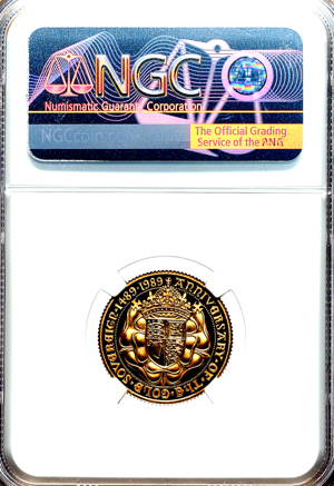 1989 Elizabeth II Proof Sovereign FDC grade. NGC - Proof 70 Ultra Cameo