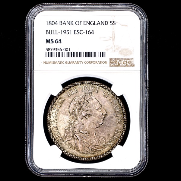 1804 George III Dollar Choice Uncirculated. NGC - MS64