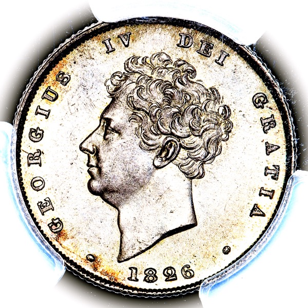 1826 George IV Shilling Choice uncirculated. PCGS - MS64