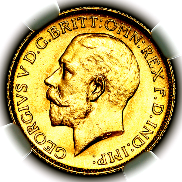 1924 George V Sovereign Choice uncirculated. PCGS - MS64