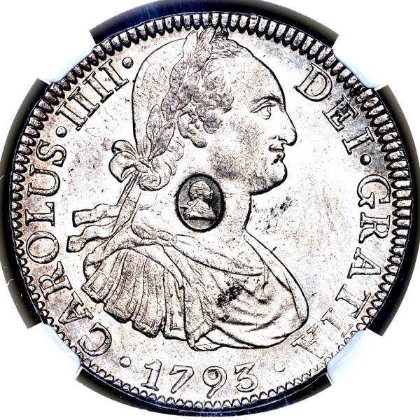 1797-1799 George III Dollar Uncirculated. NGC - MS63 C/S UNC STD