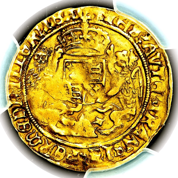 1544-1547 Henry VIII Half Sovereign PCGS - AU50
