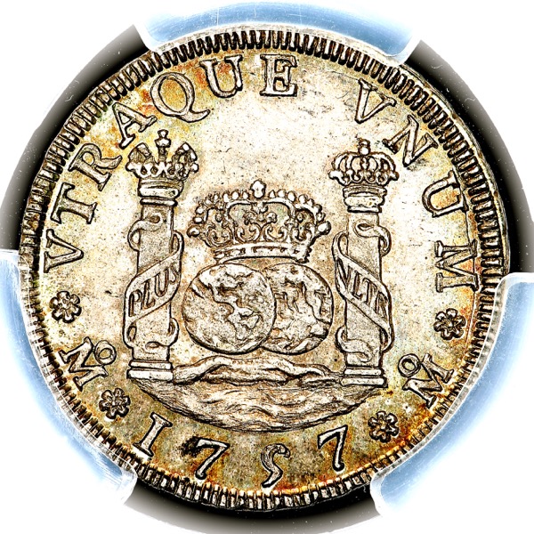 1757 Ferdinand VI Mexico 4 Reales Uncirculated. PCGS - MS63