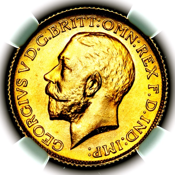 1925 George V Sovereign Practically FDC. NGC - MS67
