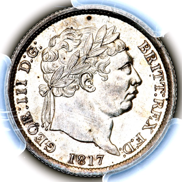 1817 George III Shilling Uncirculated grade. PCGS - MS63