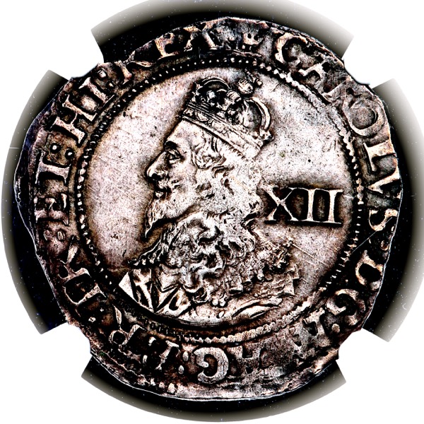 1642 Charles I Shilling NGC - XF45