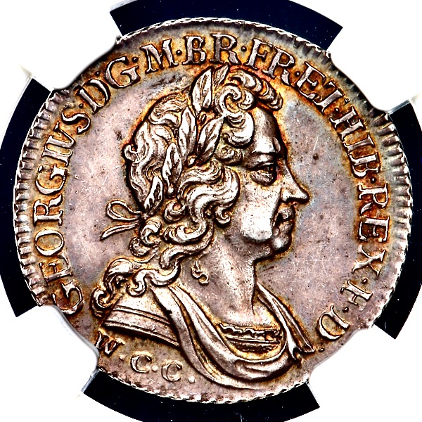 1725 George I Shilling Practically Uncirculated. NGC - MS62