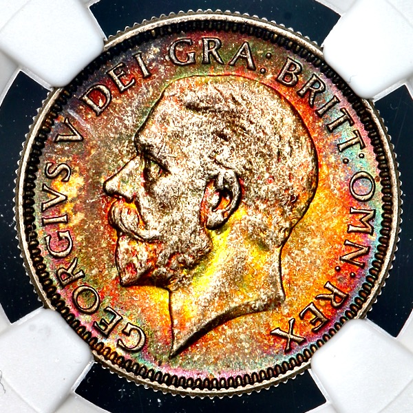 1931 George V Shilling Brilliant uncirculated. NGC - MS65