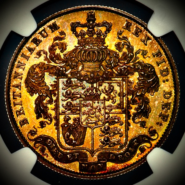 1826 George IV Proof Half Crown NGC - PF64 CAMEO
