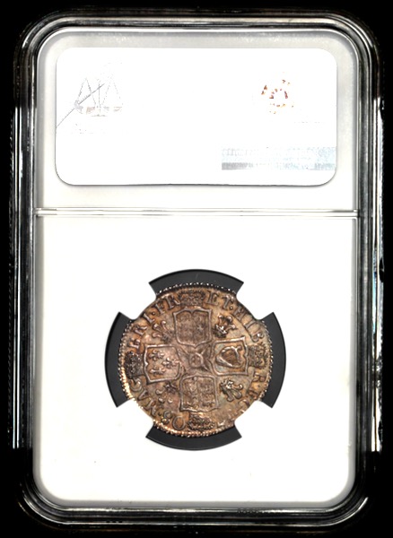 1708 Anne Shilling Choice Uncirculated. NGC - MS64