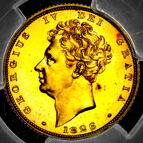 1826 George IV Proof Sovereign PCGS - PR63 CAMEO