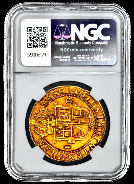 1613-15 James I Unite NGC - AU58