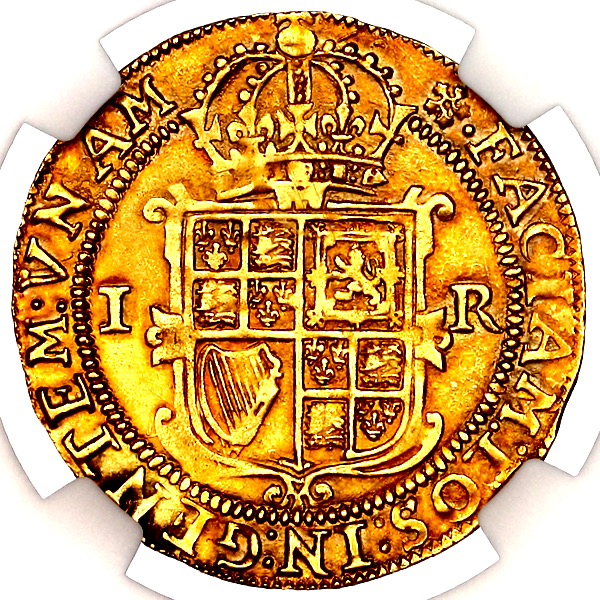 1613-15 James I Unite NGC - AU58