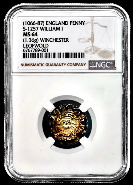 1066-87 William I Penny Choice Uncirculated. NGC - MS64